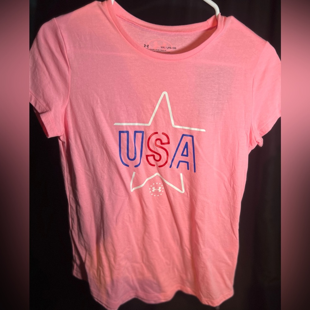 Pink USA T Shirt